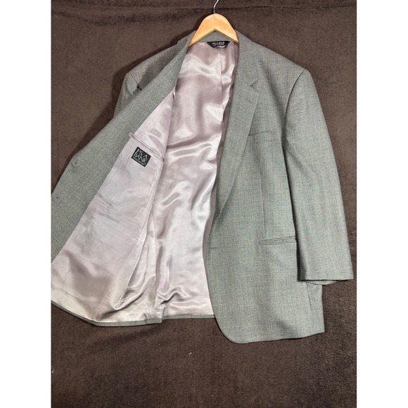 Jos. A. Bank Other - Jos A Bank Mens 50R Wool Sport Coat Blazer Blue Brown Micro Check 2 Button